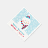 ウィンターワンダーランドホリデーパーティー スタンダードカクテルナプキン (角)