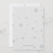 ウィンターワンダーランドホリデーパーティー 招待状 (裏面)