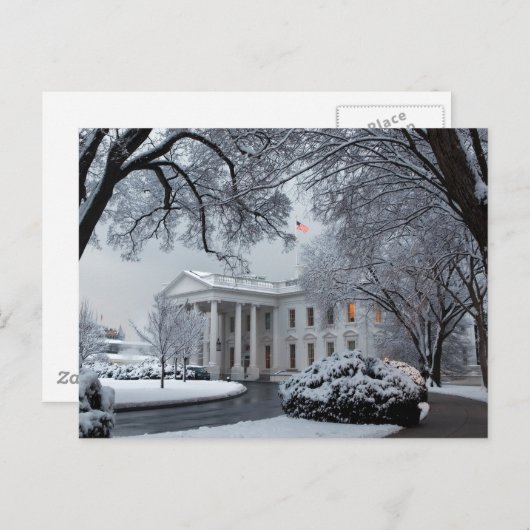 ウィンターワンダーランドホワイトハウス ポストカード (正面/裏面)