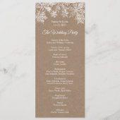 ウィンターワンダーランドホワイト&クラフトスノーフレーク結婚ズ プログラム (正面)