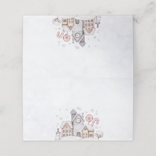 ウィンターワンダーランドボーイフードテント座席表 プレイスカード (外部開封)