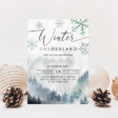 ウィンターワンダーランドボーイ1stバースデーマウンテン 招待状