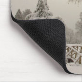 ウィンターワンダーランドマウスパッドスノーブリッジギフト マウスパッド (コーナー)