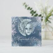 ウィンターワンダーランドマスカレードパーティの招待状 招待状 (スタンド正面)