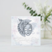 ウィンターワンダーランドマスカレードパーティの招待状 招待状 (スタンド正面)