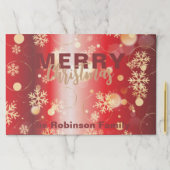 ウィンターワンダーランドメリークリスマス紙ランチョンマット ペーパーパッド (インサイチュ)