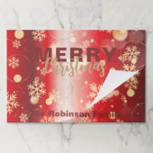 ウィンターワンダーランドメリークリスマス紙ランチョンマット ペーパーパッド (折り畳み)