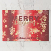 ウィンターワンダーランドメリークリスマス紙ランチョンマット ペーパーパッド (正面)