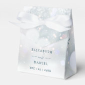 ウィンターワンダーランドモノグラム結婚スノー フェイバーボックス (正面サイド)