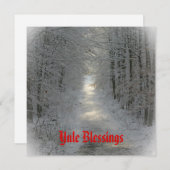 ウィンターワンダーランドユール(キリスト降誕祭)/ウィンター至 シーズンカード (正面/裏面)