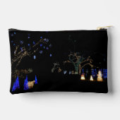 ウィンターワンダーランドライトブルー&ホワイトホリデー アクセサリーポーチ (裏面)