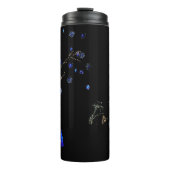 ウィンターワンダーランドライトブルー&ホワイトホリデー タンブラー (正面)