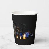 ウィンターワンダーランドライトブルー&ホワイトホリデー 紙コップ (裏面)