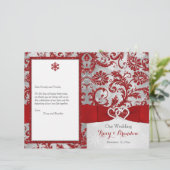 ウィンターワンダーランドラブハート結婚式 プログラム – 赤 (スタンド正面)