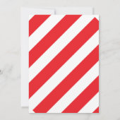 ウィンターワンダーランドレッドリボンパーティの招待状 招待状 (裏面)