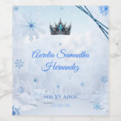 ウィンターワンダーランドワインボトルラベル ワインラベル (シングルラベル)