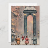 ウィンターワンダーランドヴィンテージクリスマスカード シーズンカード (正面/裏面)