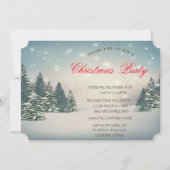 ウィンターワンダーランド企業のクリスマスパーティー 招待状 (正面)