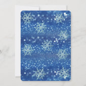 ウィンターワンダーランド企業のホリデーパーティインビタット 招待状 (裏面)