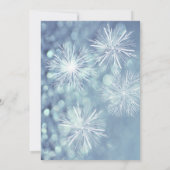 ウィンターワンダーランド企業のホリデーパーティー 招待状 (裏面)