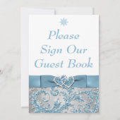 ウィンターワンダーランド入会ハートテーブルカード 招待状 (裏面)