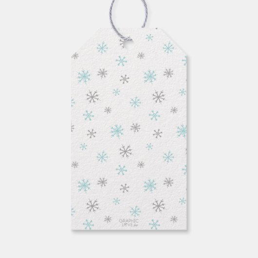 ウィンターワンダーランド共同誕生日サンキューユー ギフトタグ (裏面)