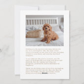 ウィンターワンダーランド垂直ホリデーフォトカード シーズンカード (裏面)