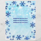 ウィンターワンダーランド型フェスティバルイベントチラシポスター チラシ (裏面)