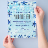 ウィンターワンダーランド型フェスティバルイベントチラシポスター チラシ (手)