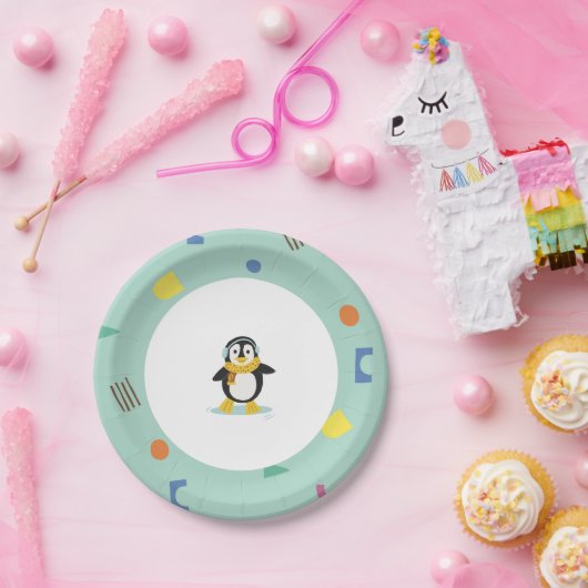 ウィンターワンダーランド子供の誕生日パーティープレート ペーパープレート (パーティー)