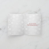 ウィンターワンダーランド感謝カード - 赤 サンキューカード (内部)