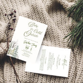 ウィンターワンダーランド招待状ベビーシャワー招待状 招待状