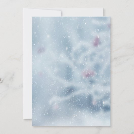 ウィンターワンダーランド支店ブルーカンパニークリスマス 招待状 (裏面)