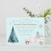 ウィンターワンダーランド最初の誕生日パーティー 招待状 (スタンド正面)