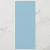 ウィンターワンダーランド結婚のメニューカード メニュー (裏面)