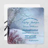 ウィンターワンダーランド結婚ズ 招待状 (正面/裏面)