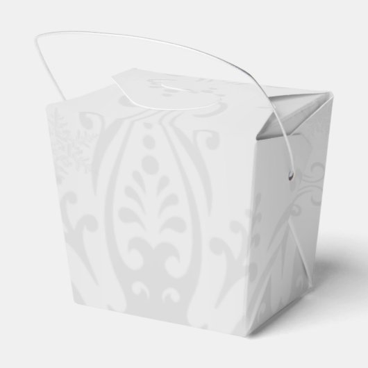 ウィンターワンダーランド結婚式の引き出物ボックス フェイバーボックス (裏面サイド)