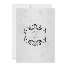 ウィンターワンダーランド結婚式招待状