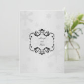 ウィンターワンダーランド結婚式招待状 招待状 (スタンド正面)