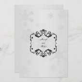 ウィンターワンダーランド結婚式招待状 招待状 (正面/裏面)