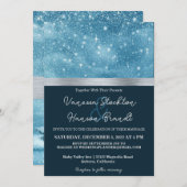 ウィンターワンダーランド結婚式招待状 招待状 (正面/裏面)