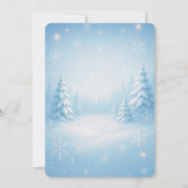 ウィンターワンダーランド結婚式招待状 招待状 (裏面)