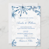 ウィンターワンダーランド結婚式招待状 招待状 (正面)