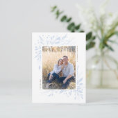 ウィンターワンダーランド縦型ホリデー写真はがき シーズンポストカード (スタンド正面)