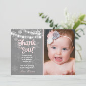 ウィンターワンダーランド誕生日サンキューカード サンキューカード (スタンド正面)