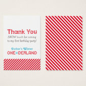 ウィンターワンダーランド誕生日パーティーありがとう (正面&裏面)