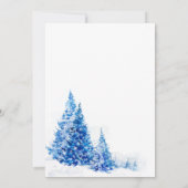 ウィンターワンダーランド誕生日パーティー 招待状 (裏面)