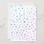 ウィンターワンダーランド誕生日パーティー 招待状 (裏面)