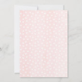 ウィンターワンダーランド誕生日招待状シルバーピンク 招待状 (裏面)