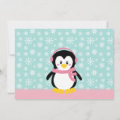 ウィンターワンダーランド誕生日招待状 招待状 (裏面)